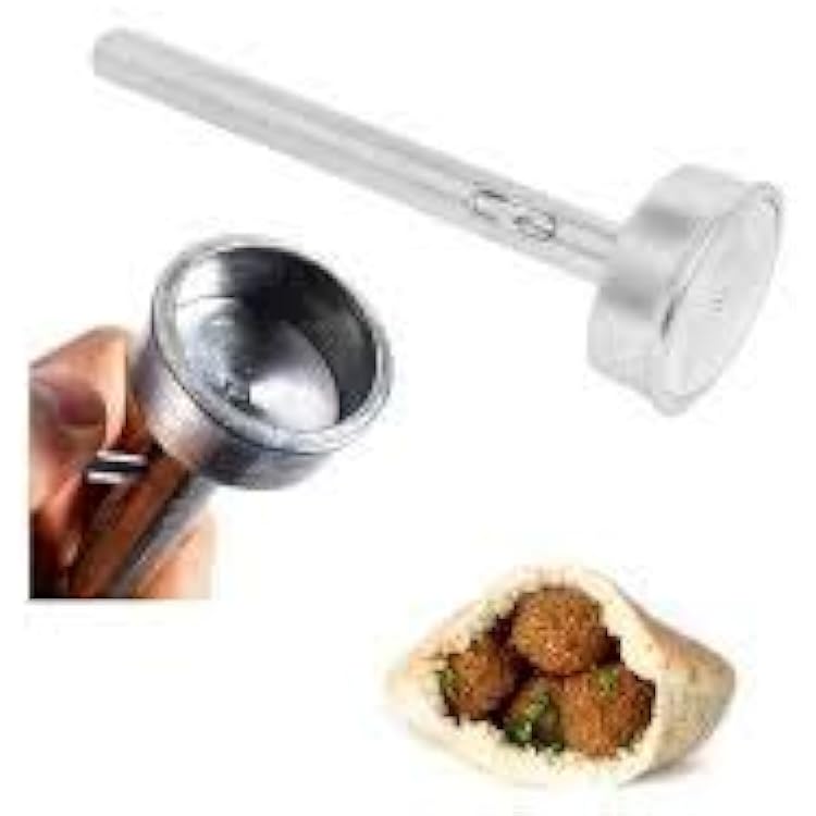 Large Falafel Scoop Hummus Spoon 2 Ball Making Kitchen Tool. Help You Prepare Unifform And Accurate Round Falfel Balls As In The Israel Resturant.keeps Hands Clean And Dry While Frying