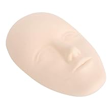 5D Silicone Tattoo Mannequin Practice Skin Head Permanent Makeup Microblading Training Fake Skin lash mannequin Training Mannequin Flat Head Practice Make Up Eye Lashes Eyelash Extensions (#2)