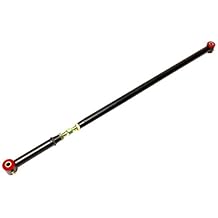 BMR Suspension PHR006H - Panhard Rod, DOM, On-car Adjustable, Polyurethane Bushings - 2005-2014 Ford Mustang (Black Hammertone)