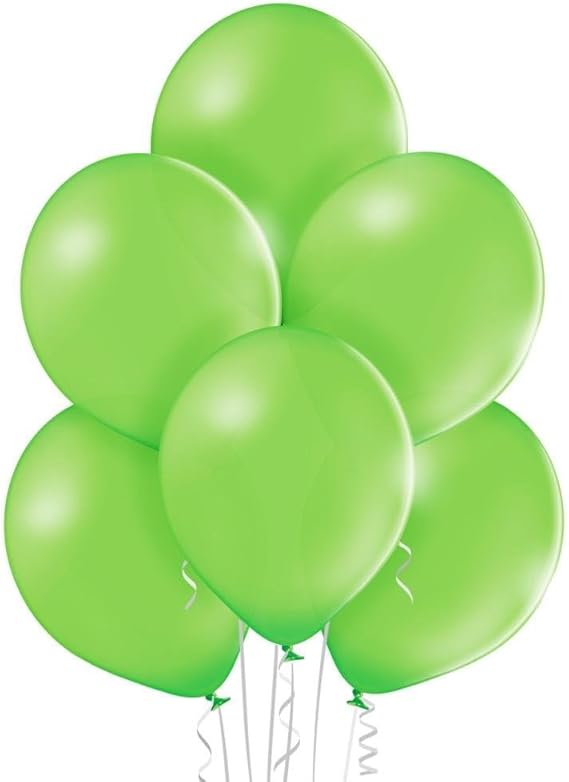 Belbal Latex Balloons (Pack of 100) (One Size) (Lime Green)
