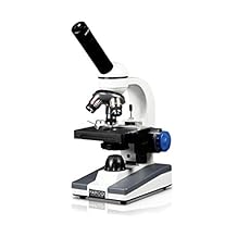 Parco Scientific PBC-505SLRC Monocular Elementary Level Compound Microscope, 10x WF & 25x WF Eyepiece, 40x1000x Magnification, Brightfield LED Illumination, Mechanical Stage, Rechargeable Battery