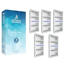 ARTMAN Instrument Cassette Rack for 7 Instruments Box Dental Instruments Organizer (Pack of 5)