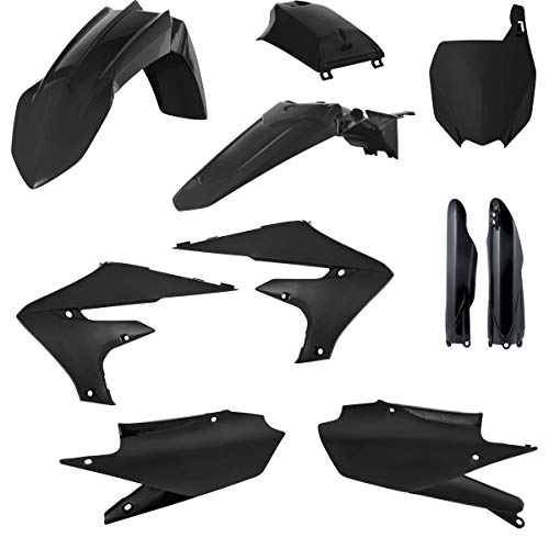 Acerbis YZ250F450F Black Plastic Kit-Full - YAM YZ 250F 2019; YAM YZ 450F 2019