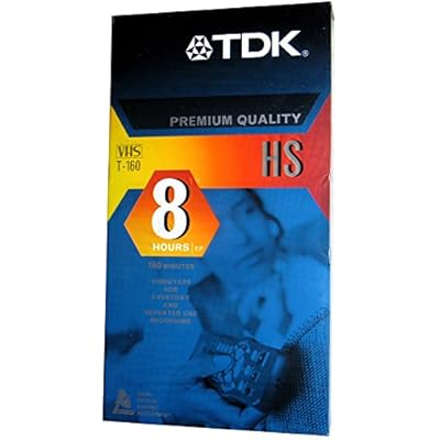 TDK T-160 HS - Premium Quality - Blank VHS Tapes - 8 Hrs EP - 3 Pack