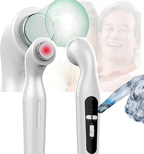 Portable Ultrasound Therapy Machine(1Mhz-3MHz), 15 Minute Timing + 3 Gears Adjustable, Physical Therapy + 4cm² Radiation Area, 42° Overheating Protection,White