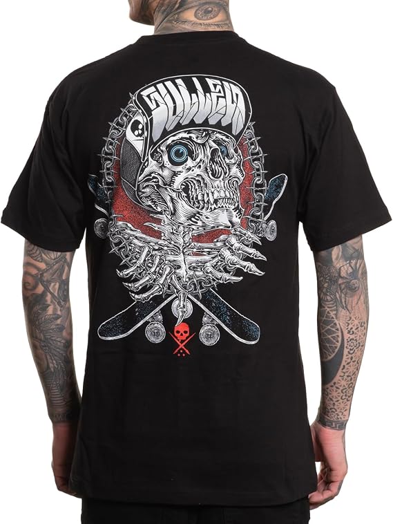 Sullen Men's Skate or Die International Skate Day 2025 Series Tattoo Lifestyle Graphic Standard Short Sleeve Tee Black