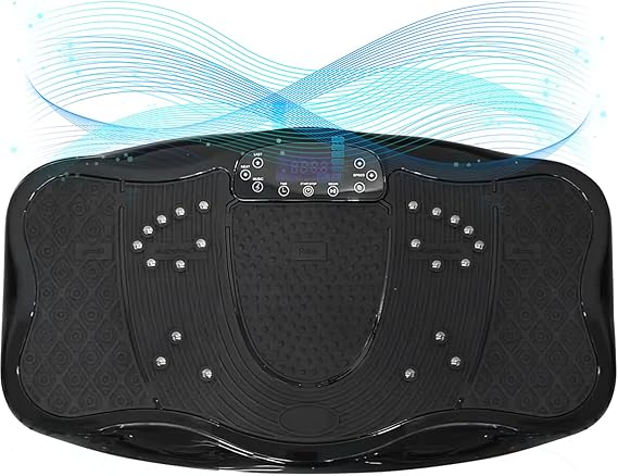 XXL Extra Large 120 Levels Vibration Plate Exercise Machine Maximum Load 330LBS, Helps Lose Weight and Shape Your Body, Tone Your Health Home Gym Workout, Black